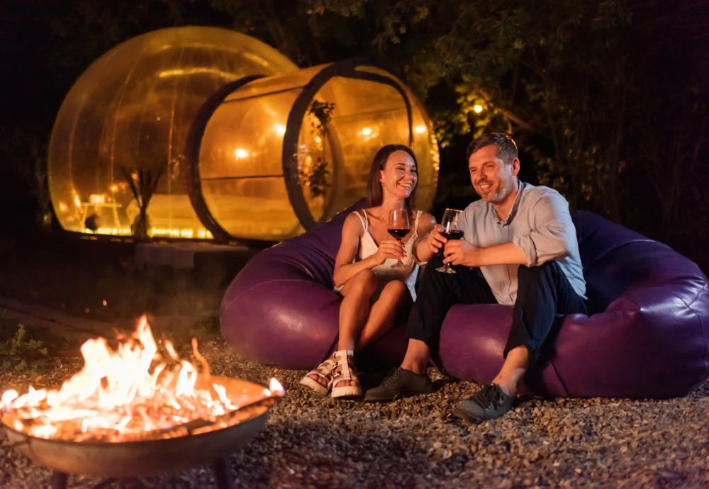 transparent crystal bubble tent